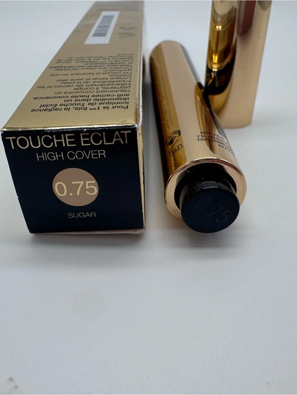 YSL Touche Éclat High Cover Radiant Concealer 0.75 Sugar NIB